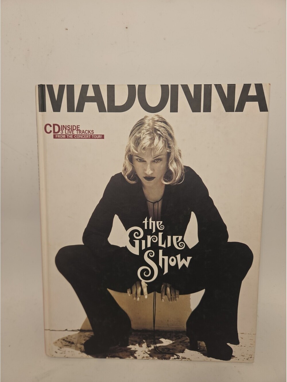 Madonna The Girlie Show Tour Book w/ CD Inside 3 Live Tracks Concert